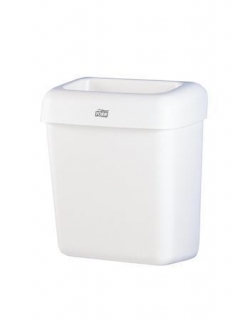 Odpadkový koš, bílá, 20 l, B2 systém, plastový, TORK