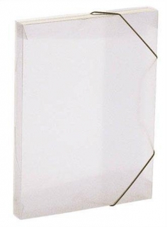 Desky s gumičkou "Propyglass", transparentní, PP, 30 mm, A4, VIQUEL