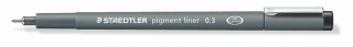 Liner "Pigment Liner", černá, 0,3 mm, STAEDTLER