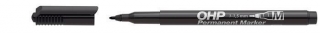 Permanentní popisovač, OHP, M, černá, 1-1,5mm, ICO
