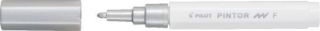 Dekorativní popisovač "Pintor F", stříbrná, 1 mm, PILOT