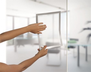 Prezentační rám "DURAFRAME®, stříbrná, A4, samolepicí, DURABLE