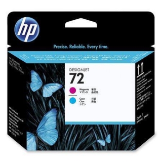 Inkjet tisková hlava pro "DesignJet T1100, T640" tiskárny, HP "Nr.72" Magenta, Cyan