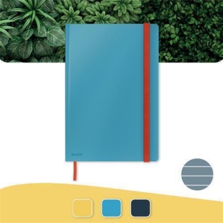 Poznámkový sešit "Cosy Soft Touch", matně modrá, linkovaný, B5, 80 listů, tvrdé desky, LEITZ