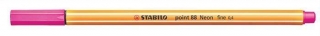 Liner  "Point 88", neonově růžová, 0,4mm, STABILO
