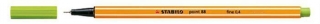 Liner  "Point 88", zelená, 0,4mm, STABILO