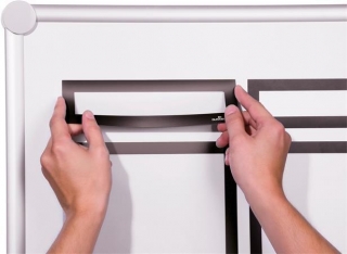 Magnetický rámeček "DURAFRAME® MAGNETIC TOP", černá, 323x66 mm, DURABLE