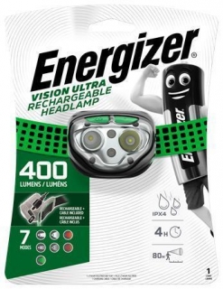 Čelovka "Vision Ultra", 4 LED, nabíjecí, ENERGIZER