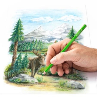 Pastelky "Design Journey", 48 různých barev, sada, šestihranné, STAEDTLER