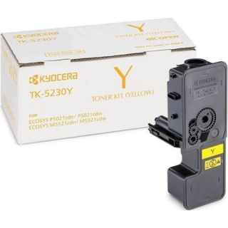 TK5230 Toner pro M5521CDN, 5521CDW, P5021CDN, 5021CDW tiskárny, KYOCERA žlutá, 2,2tis.stran