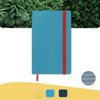Poznámkový sešit "Cosy Soft Touch", matně modrá, linkovaný, A5, 80 listů, tvrdé desky, LEITZ