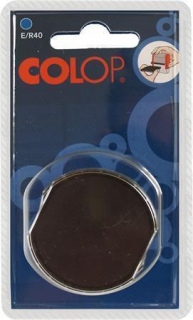 Razítkový polštářek "E/R40", modrá, 2 ks/blister, COLOP