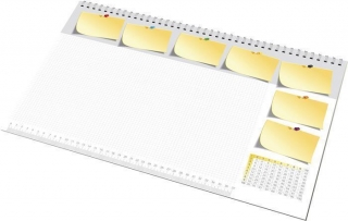 Podložka na stů, 470x330 mm,s poznámkovým blokem, Panta Plast