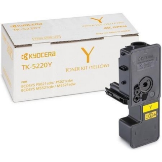TK5220Y Toner pro P5021cdn, P5021cdw, M5521cdn, M5521cdw tiskárny, KYOCERA žlutá 1,2tis. stran