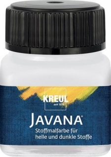 Sada barev na světlý a tmavý textil 6 x 20 ml - základní "Fabric Paint Set light/dark", JAVANA