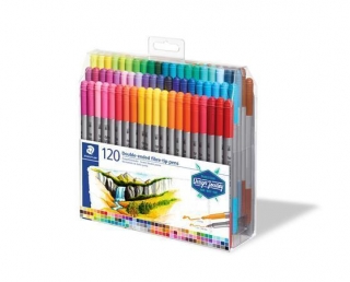 Sada fixů "Design Journey", 120 různých barev, oboustranné, 0,8/3,0 mm, STAEDTLER