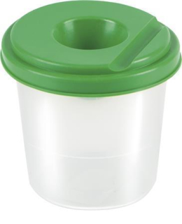 Kelímek na štětce s víčkem, PANTA PLAST, mix barev