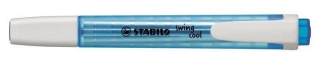 Zvýrazňovač, "Swing Cool", modrá, 1-4 mm, STABILO