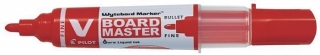 Popisovač na bílou tabuli "V- Board Master", červená, 2,3 mm, klínový hrot, PILOT