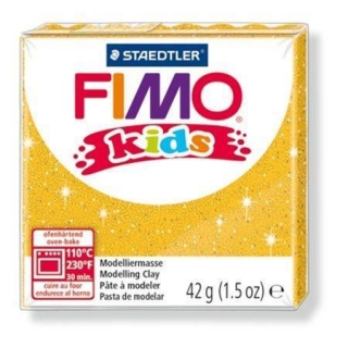 Modelovací hmota FIMO® kids 8030 42g zlatá se třyptkami