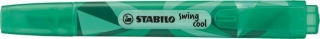 Zvýrazňovač "Swing Cool", tyrkysová, 1-4 mm, STABILO