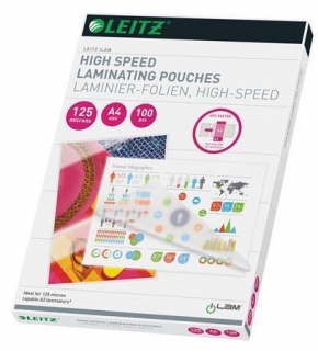 Laminovací kapsy Leitz iLAM pro rychlou laminaci, A4, 125 mic, Čirá