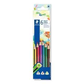 Barevné pastelky "Noris Colour", 6 barev, trojhranné, STAEDTLER