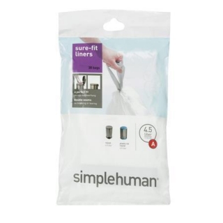 Pytle na odpadky, typ A, 4,5 l, 30 ks, SIMPLEHUMAN