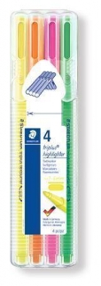 Zvýrazňovač "Triplus textsurfer 362", sada, 4 barvy, 1-4 mm, STAEDTLER