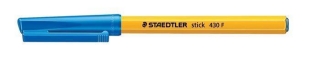 Kuličkové pero "Stick 430 F", modrá, 0,3 mm, s uzávěrem, STAEDTLER