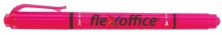 Zvýrazňovač "HL01", růžová, 1,0/4,0 mm, oboustranný, FLEXOFFICE