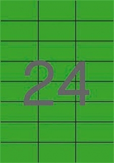 Etiketa, 70 x 37mm, zelená, 2400ks/bal., APLI