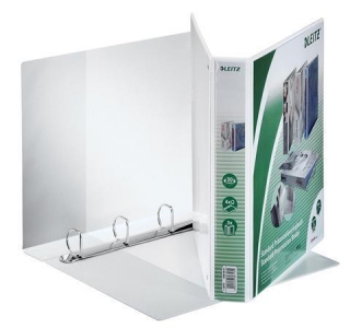 Prezentační kroužkový pořadač Leitz, A4 maxi, Bílá