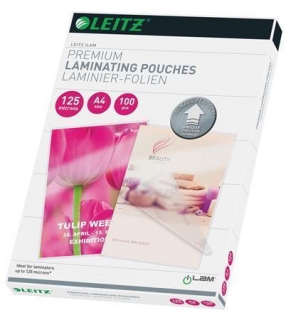 Laminovací kapsy Leitz iLAM UDT A4, 125 mic, Čirá