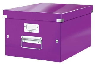 Střední univerzální krabice Leitz Click & Store, Purpurová