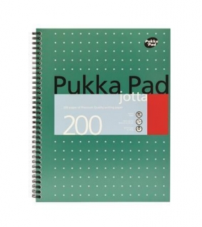Blok "Metallic Jotta", A4+, čtverečkovaný, 100 listů, spirálová vazba, PUKKA PAD