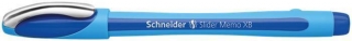 Kuličkové pero "Slider Memo", modrá, 0,7mm, s uzávěrem, SCHNEIDER