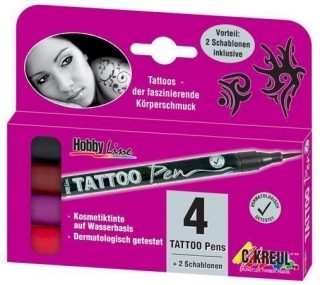 Sada Tetovací fix "Tattoo Pen Set" 4 ks, Hobby Line