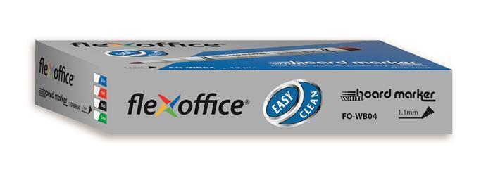 Popisovač na bílou tabuli "WB04", zelená, 1,1mm, kuželový hrot, FLEXOFFICE